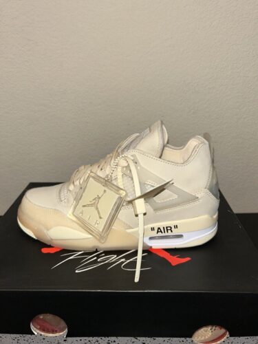Air Jordan 4 x Off-White SP Sail photo review